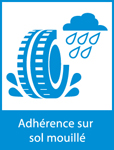 Label adhérence sol mouillé