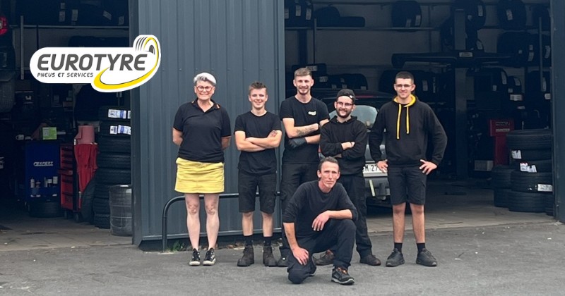 Equipe du centre Aytré Pneus Services, centre Eurotyre Aytré.